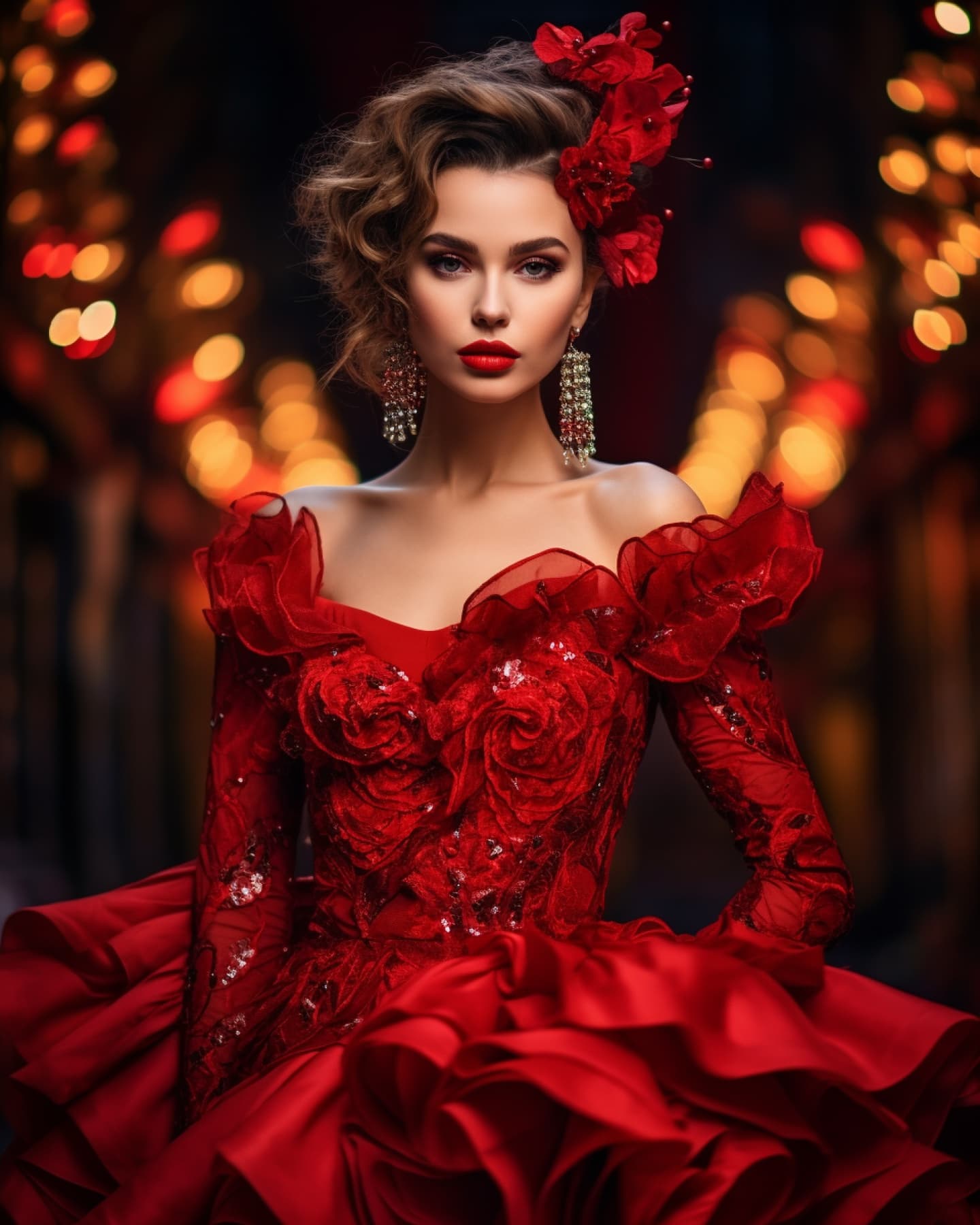 Featured model in a warm cinematic portrait